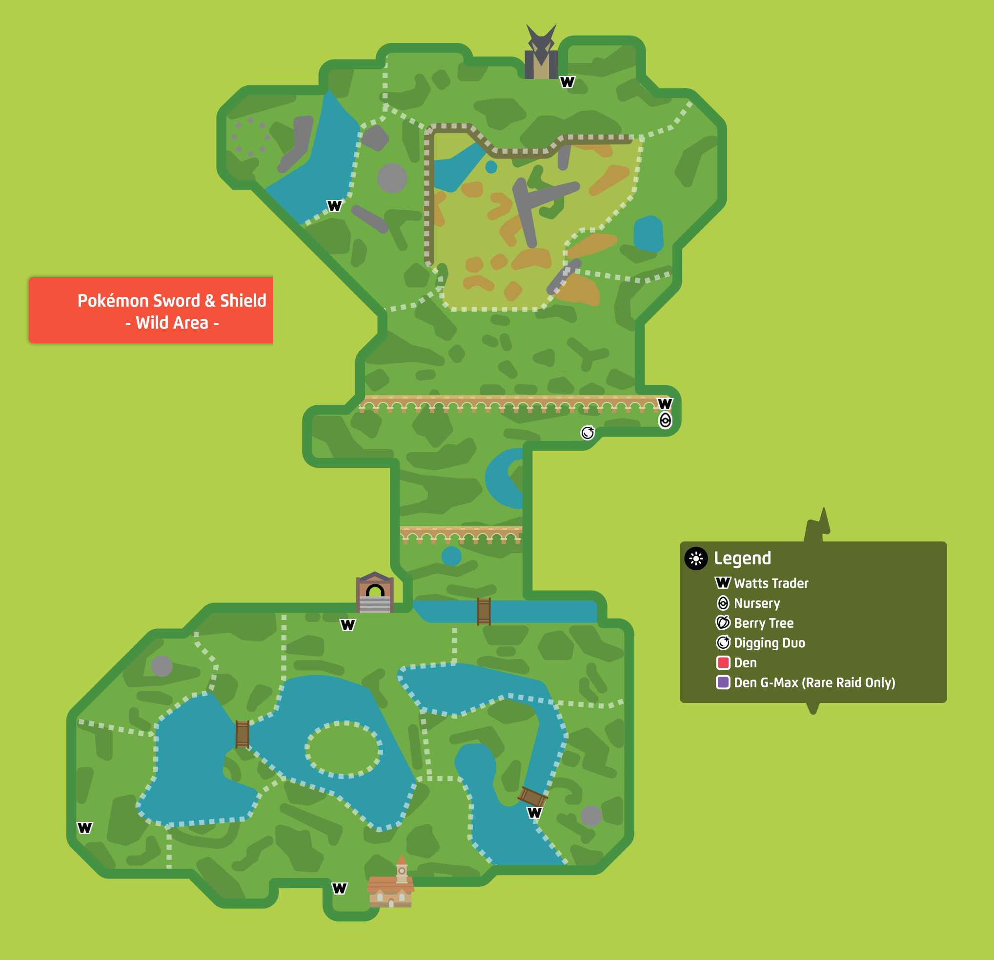 Pokemon Wild Area Map